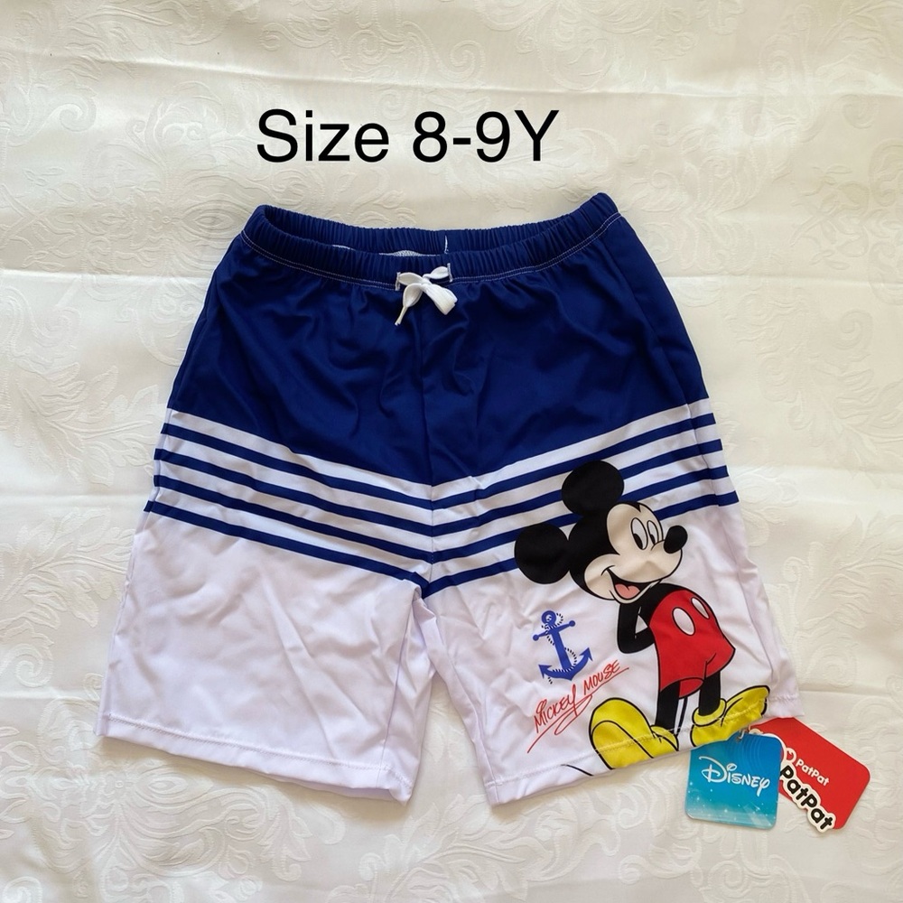 Disney Swimsuits for Boys - Mickey and Minnie Swimwear Blue Strip - Picture 7 of 8